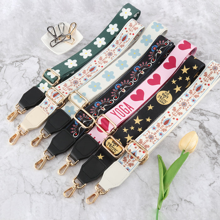 Wholesale Adjustable Bag Straps Nylon Ethnic Style MOQ≥2 JDC-BS-Fanfu002