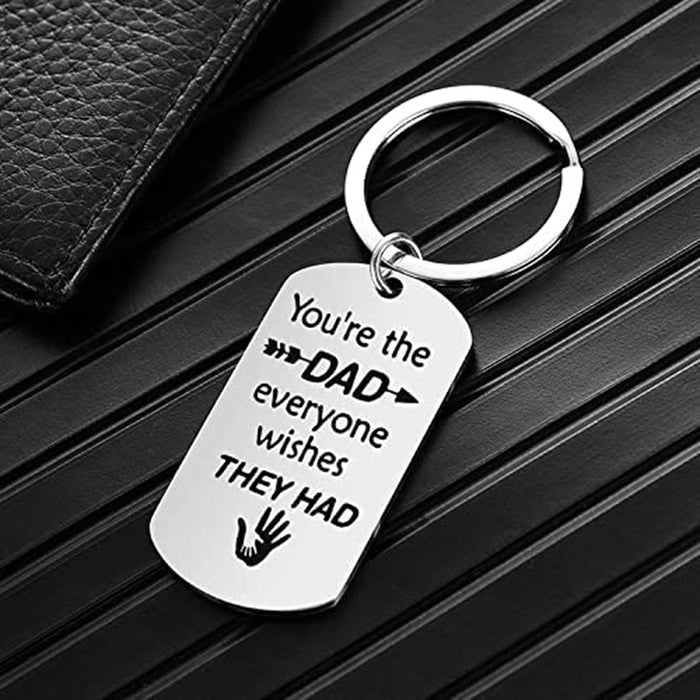 Wholesale Father's Day Gift Stainless Steel Military Brand Keychain MOQ≥2 JDC-KC-XYue001