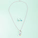 Jewelry WholesaleWholesale Fun Rainbow Kids Jewelry Set Resin Necklace + Ear Pins  MOQ≥3 JDC-ES- XLH008 Earrings 小螺号 %variant_option1% %variant_option2% %variant_option3%  Factory Price JoyasDeChina Joyas De China