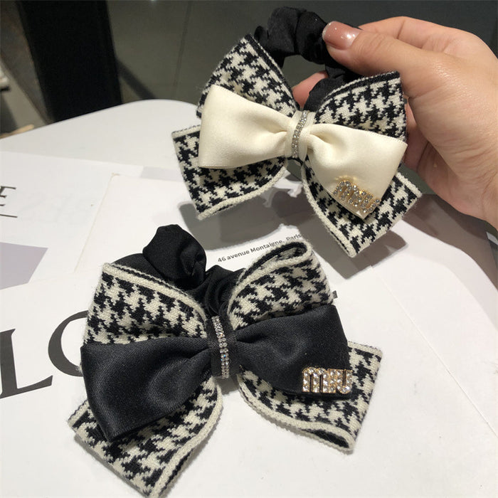 Wholesale Hair Scrunchies Fabric Bow MOQ≥2 JDC-HS-Ruichong002