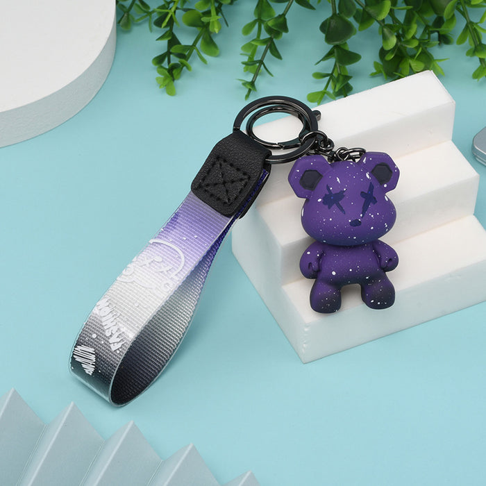 Wholesale Gradient Bear Resin Keychain (M) JDC-KC-DAJ001