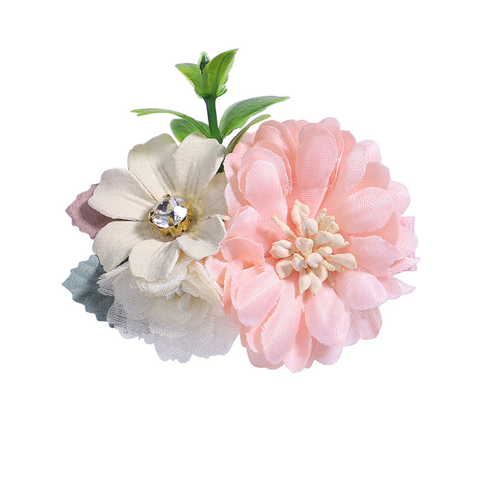 Jewelry WholesaleWholesale children's simulated flower Hair Clips JDC-HC-YL071 Hair Clips 雅伦 %variant_option1% %variant_option2% %variant_option3%  Factory Price JoyasDeChina Joyas De China