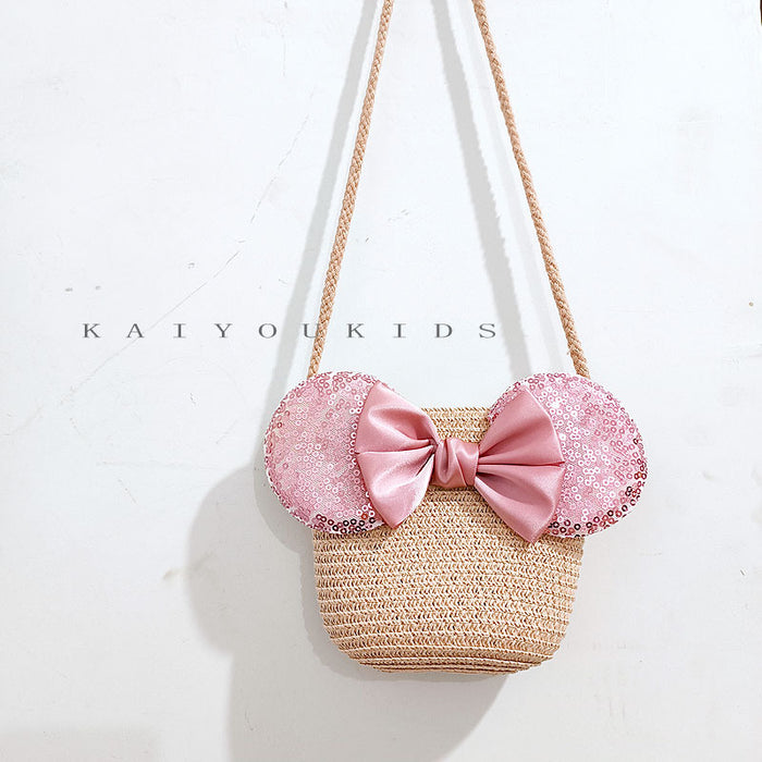 Wholesale Children's Straw Shoulder Bag JDC-SD-Kaiyou002