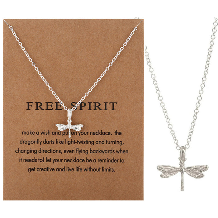 Wholesale Dragonfly Alloy Necklaces JDC-NE-YuL003