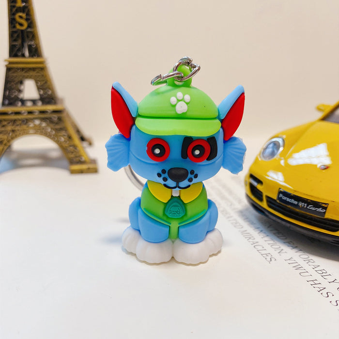 Wholesale soft plastic three-dimensional cartoon doll keychain pendant car ornament JDC-KC-RuiXin001