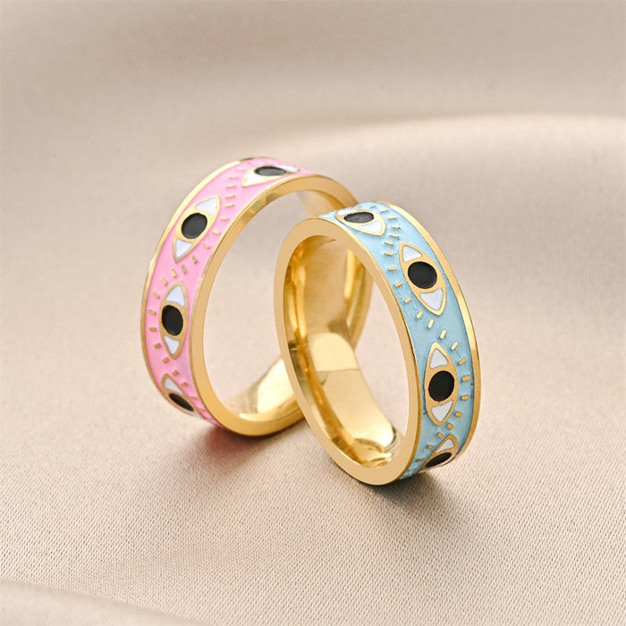 Wholesale Rings Titanium Steel Demon Eye JDC-RS-DingC027