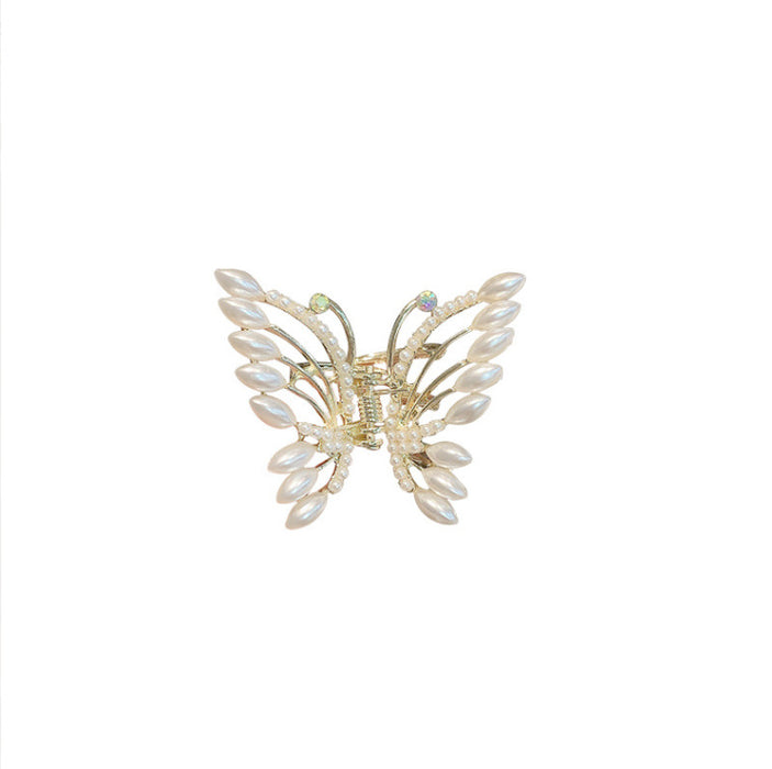 Jewelry WholesaleWholesale Pearl Butterfly Hair Clip Back Head Grab Clip JDC-HC-Muran004 Hair Clips 慕苒 %variant_option1% %variant_option2% %variant_option3%  Factory Price JoyasDeChina Joyas De China