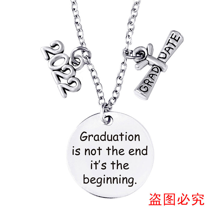 Jewelry WholesaleWholesale Stainless Steel Round Graduation Season Necklace JDC-NE-GangGu002 Necklaces 钢古 %variant_option1% %variant_option2% %variant_option3%  Factory Price JoyasDeChina Joyas De China