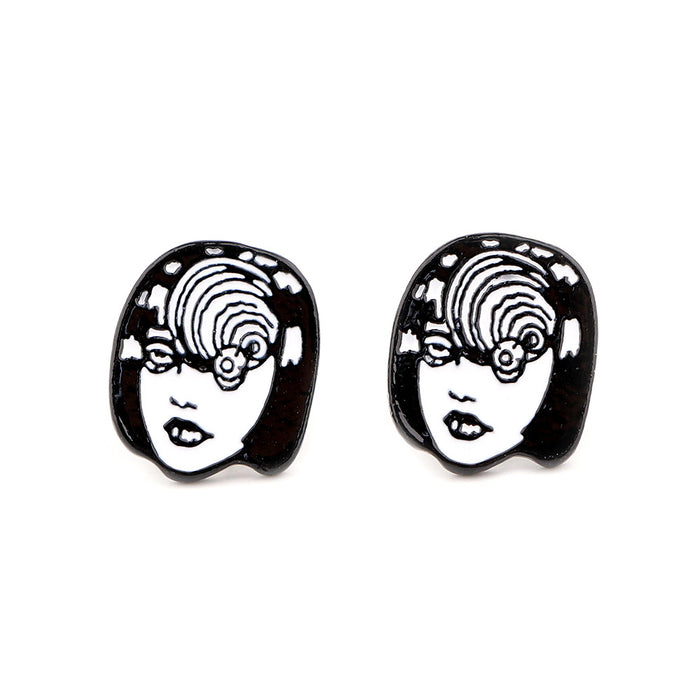 Wholesale Earrings Alloy Cartoon Character Earrings MOQ≥5 JDC-ES-QTQS001