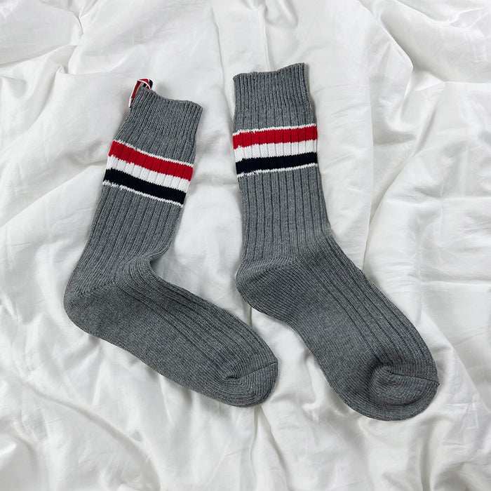 Wholesale Socks Cotton Labels Thick Needle Thick Thread Stockings MOQ≥3 (F) JDC-SK-HaiTao002