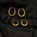 Jewelry WholesaleWholesale simple circle retro fashion copper gold-plated earrings JDC-ES-RXSFL010 Earrings 尚芙乐 %variant_option1% %variant_option2% %variant_option3%  Factory Price JoyasDeChina Joyas De China