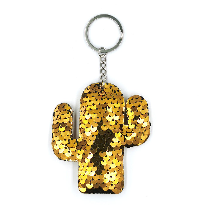 Jewelry WholesaleWholesale reflective bright faced cactus KeyChain Pendant MOQ≥2 JDC-KC-QiShi023 Keychains 奇释 %variant_option1% %variant_option2% %variant_option3%  Factory Price JoyasDeChina Joyas De China