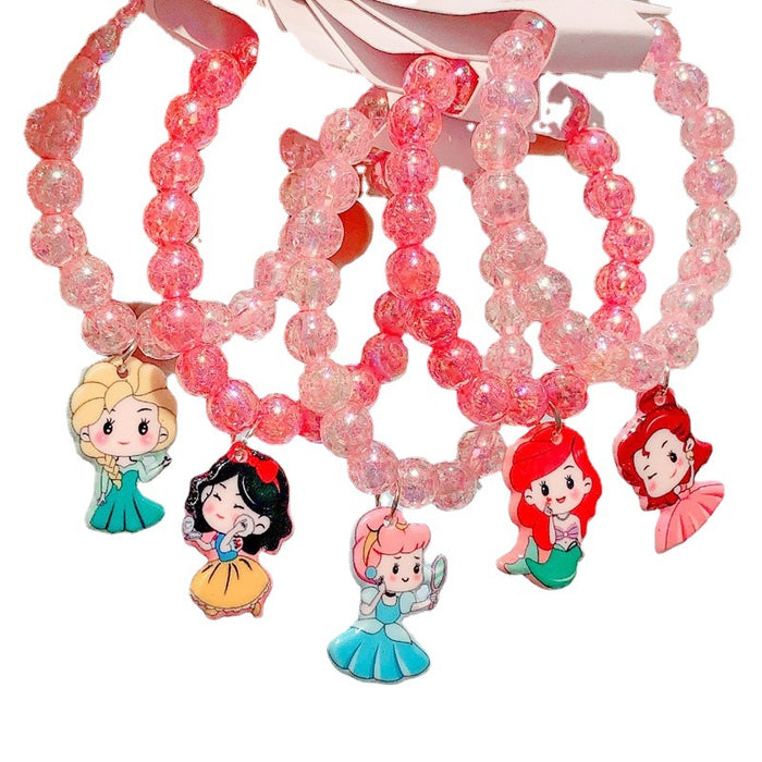 Wholesale baby girl children cartoon jewelry princess bracelet MOQ≥10 JDC-BT-Jianman001