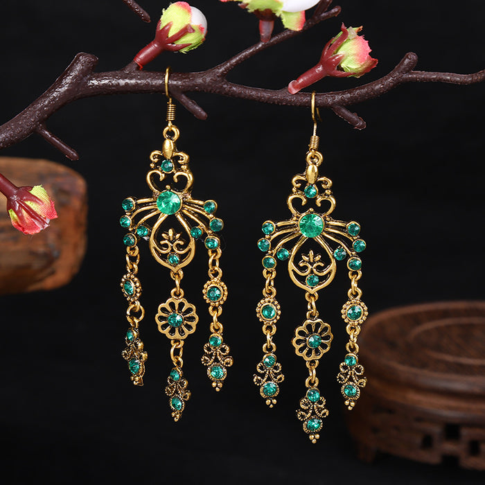 Wholesale Tassel Vintage Metal Earrings MOQ≥2 JDC-ES-Daiq042