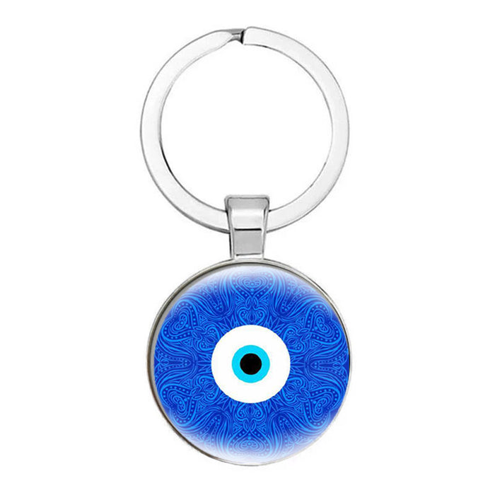 Jewelry WholesaleWholesale Devil's Eye Blue Eye Glass Keychain  MOQ≥3 JDC-KC-HaoH001 Keychains 豪瀚 %variant_option1% %variant_option2% %variant_option3%  Factory Price JoyasDeChina Joyas De China