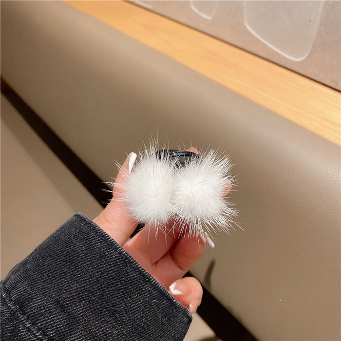 Jewelry WholesaleWholesale Hair Ball Plush Hair Clips JDC-HC-CR001 Hair Clips 楚柔 %variant_option1% %variant_option2% %variant_option3%  Factory Price JoyasDeChina Joyas De China