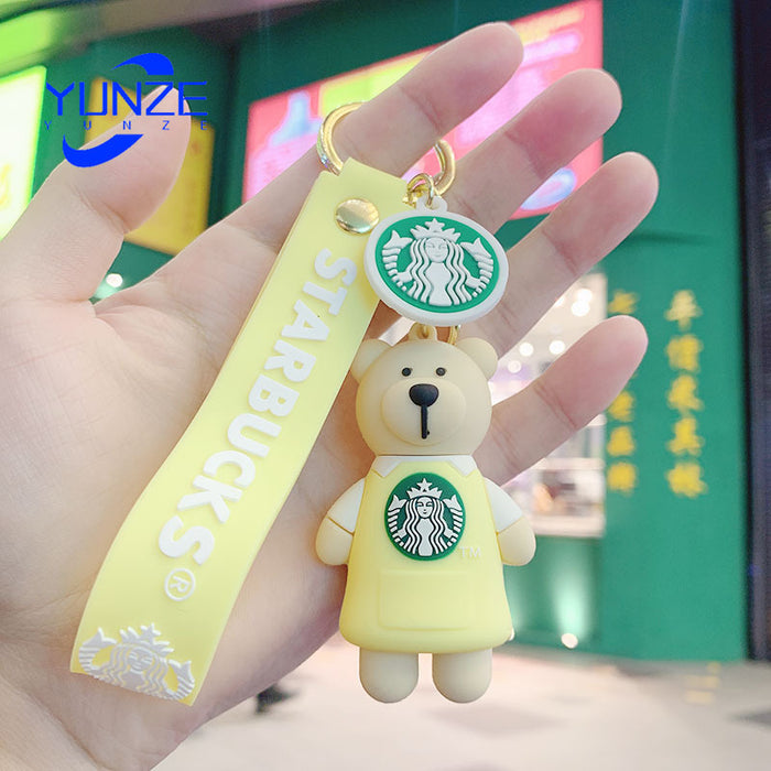 Wholesale Cartoon PVC Cute Bear Keychain (F) JDC-KC-YunZ001