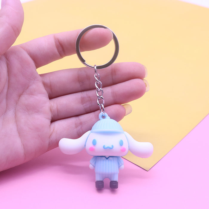 Wholesale cute big ear dog keychain MOQ≥2 JDC-KC-YinShang004