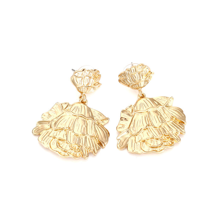 Wholesale Vintage Alloy Flowers Earrings JDC-ES-ManY031