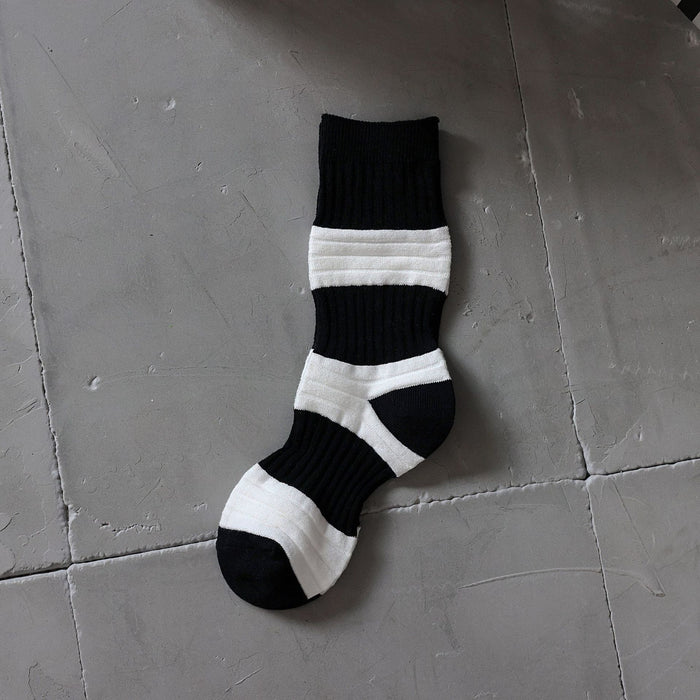 Wholesale Lantern Socks Personality Thin Contrast Color Double Needle Socks JDC-SK-JTing001