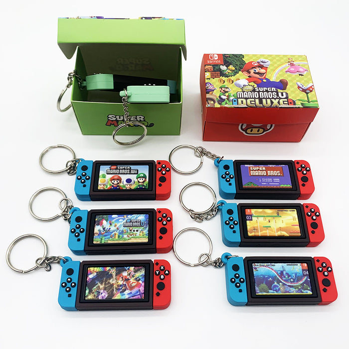 Wholesale Cartoon Silicone Game Machine Keychain MOQ≥2 JDC-KC-HAn001