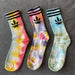 Jewelry WholesaleWholesale Splash Ink Art Striped Letters Men's and Women's Tie-Dye Cotton Socks JDC-SK-LeKa003 Sock 乐卡 %variant_option1% %variant_option2% %variant_option3%  Factory Price JoyasDeChina Joyas De China