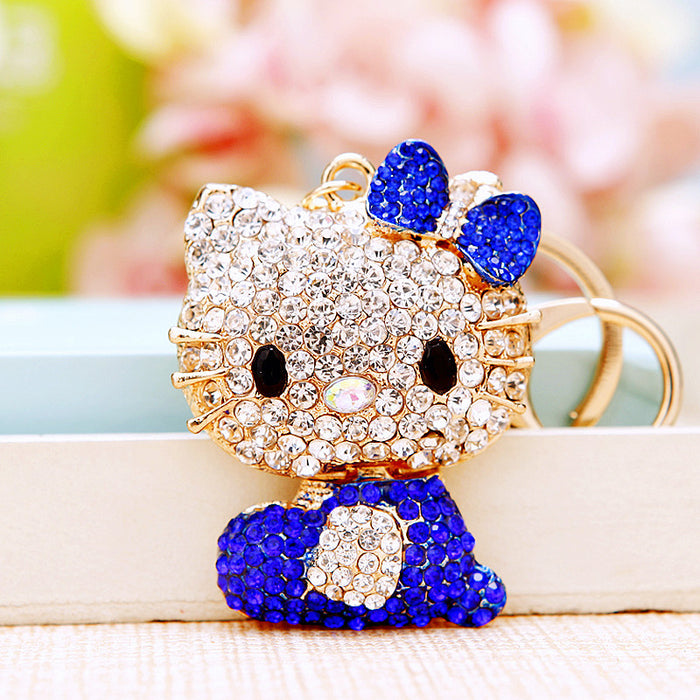 Wholesale Cartoon Metal Rhinestone Keychain (M) JDC-KC-RYuan001