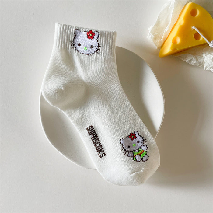 Wholesale summer thin socks women's socks cartoon cute JDC-SK-YMS004