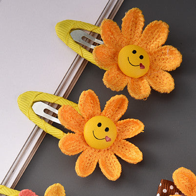 Jewelry WholesaleWholesale Cute Sunflower Hair Clip Hair Ring JDC-HS-WeiS001 Hair Scrunchies 唯尚 %variant_option1% %variant_option2% %variant_option3%  Factory Price JoyasDeChina Joyas De China