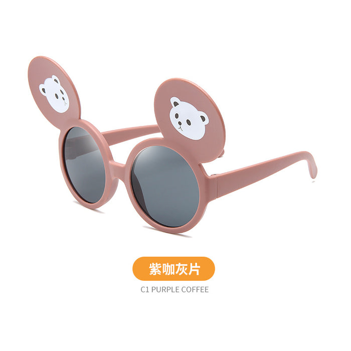 Jewelry WholesaleWholesale children's cartoon big ears cute bear PC glasses JDC-SG-KaiX006 Sunglasses 凯祥 %variant_option1% %variant_option2% %variant_option3%  Factory Price JoyasDeChina Joyas De China