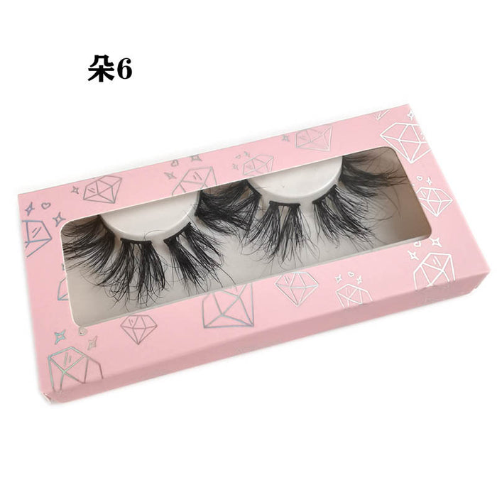 Wholesale segmented false eyelashes natural three-dimensional mink hair MOQ≥3 JDC-EY-XLin006