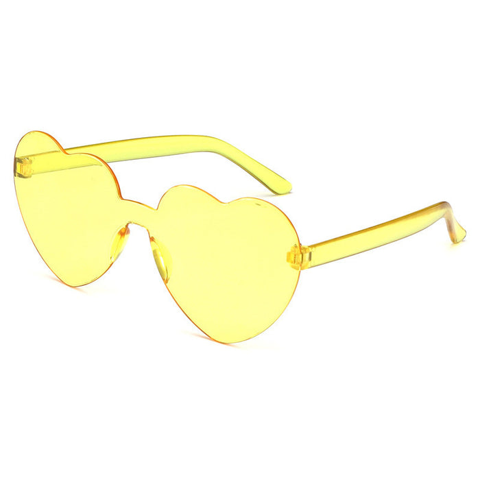 Wholesale PC material fashion love sunglasses men and women same style JDC-SG-AoMing001