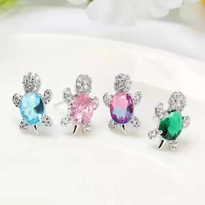 Jewelry WholesaleWholesale Turtle Alloy Diamond Earrings MOQ≥2 JDC-ES-JYS001 Earrings 静夜思 %variant_option1% %variant_option2% %variant_option3%  Factory Price JoyasDeChina Joyas De China