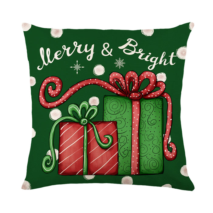 Wholesale Pillowcase Linen Without Pillow Print Christmas MOQ≥2 JDC-PW-Jinze005