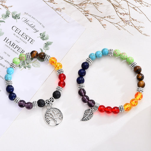 Jewelry WholesaleWholesale Creative Colorful Bracelet Natural Tiger Eye Beaded Bracelet JDC-BT-YanH005 Bracelet 燕鸿 %variant_option1% %variant_option2% %variant_option3%  Factory Price JoyasDeChina Joyas De China