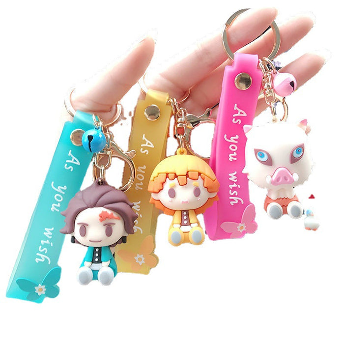 Wholesale cartoon key chain cute doll doll bag pendant MOQ≥2 (M) JDC-KC-GMeng001