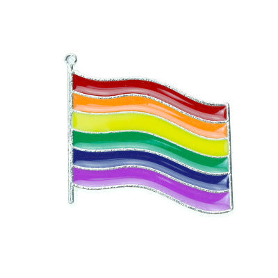 Jewelry WholesaleWholesale Rainbow Brooch Love Rainbow Flag Alloy Badge Brooch JDC-BC-KuSHan001 Brooches 酷闪 %variant_option1% %variant_option2% %variant_option3%  Factory Price JoyasDeChina Joyas De China