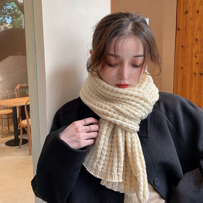 Wholesale Scarf Wool Twist Winter Warmth Thickening JDC-SF-Zhenl007