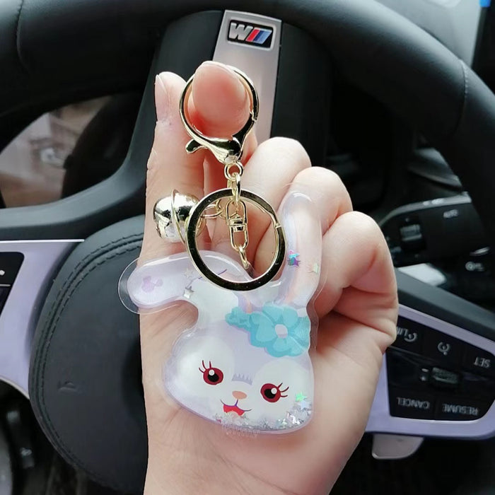 Wholesale cartoon quicksand oil bag keychain delicate tpu soft glue (M) JDC-KC-JFang005