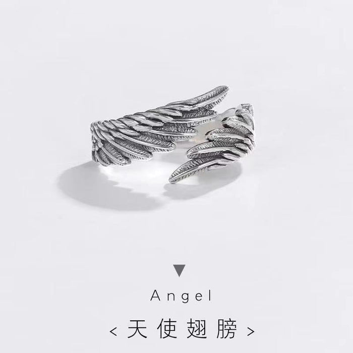 Wholesale Rings Alloy Angel and Devil Wings Lovers MOQ≥2 JDC-RS-YuD001