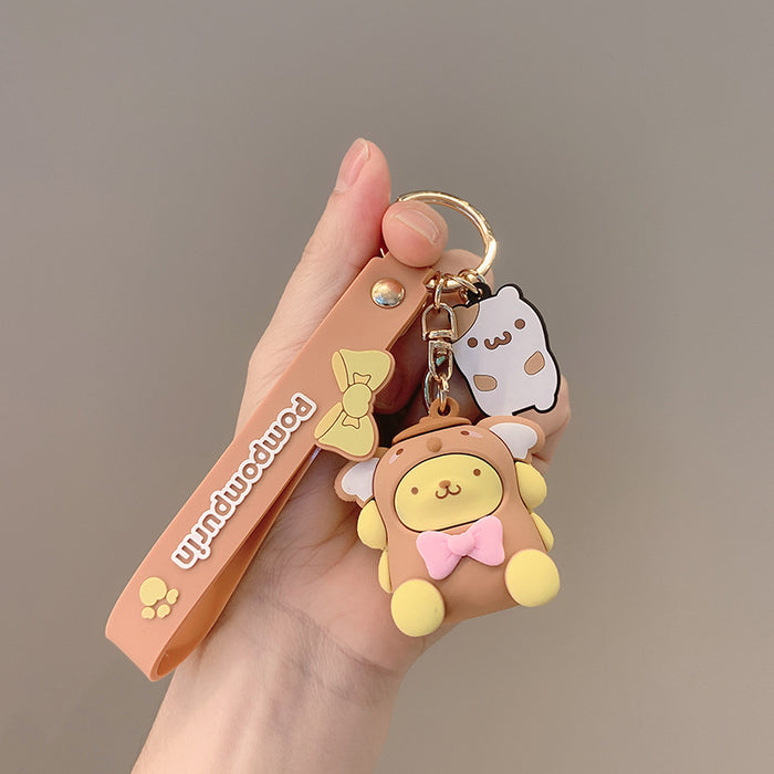 Wholesale doll key chain cartoon car key pendant MOQ≥2 JDC-KC-JCai019