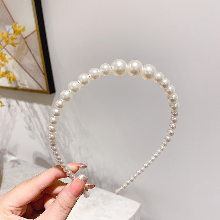 Jewelry WholesaleWholesale Pearl Rhinestone Hair Band JDC-HD-XinR001 Headband 新柔 %variant_option1% %variant_option2% %variant_option3%  Factory Price JoyasDeChina Joyas De China