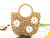 Jewelry WholesaleWholesale sticky flower dual-purpose paper rope straw woven shoulder tote bag JDC-HB-Feif005 Handbags 非凡 %variant_option1% %variant_option2% %variant_option3%  Factory Price JoyasDeChina Joyas De China