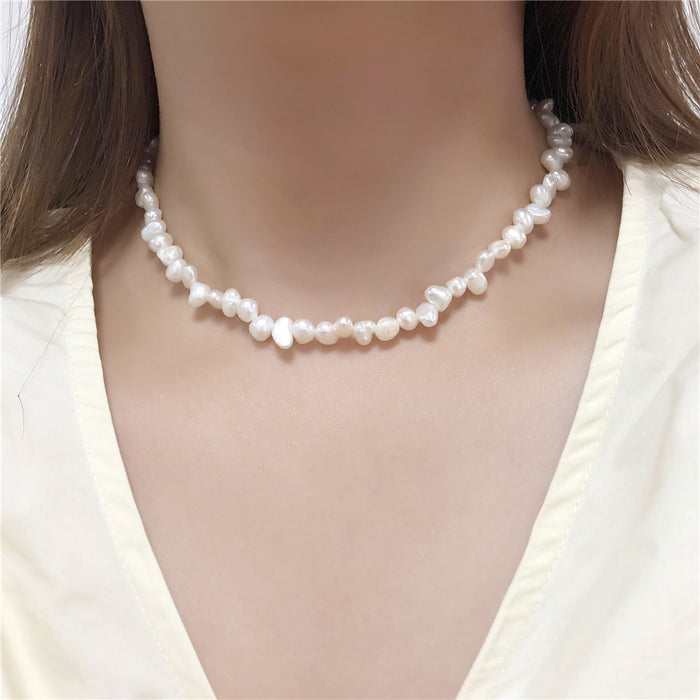 Wholesale Necklace Pearl Moonstone Clavicle Chain JDC-NE-ZhuJ016