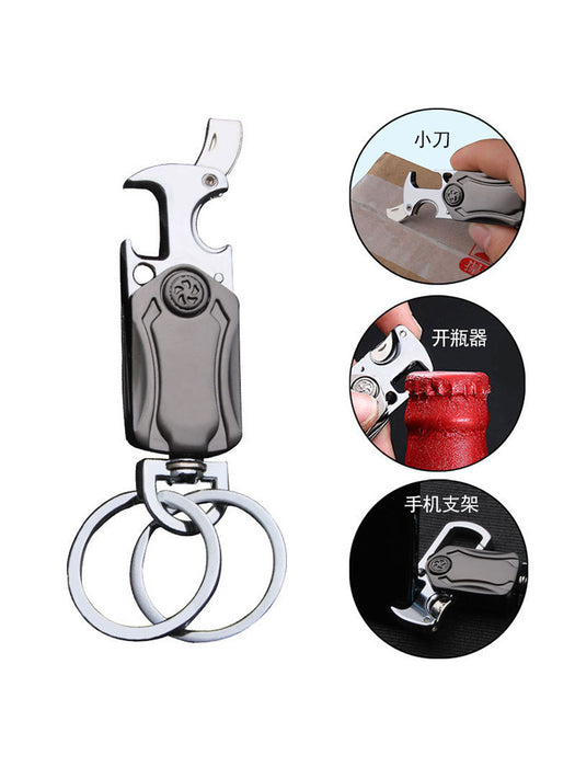 Jewelry WholesaleWholesale fingertip gyroscope with knife metal keyring MOQ≥2 JDC-KC-SJia001 Keychains 硕佳 %variant_option1% %variant_option2% %variant_option3%  Factory Price JoyasDeChina Joyas De China