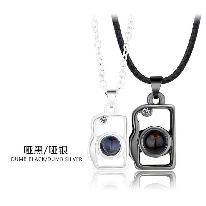 Jewelry WholesaleWholesale Magnetic 100 Languages I Love You Projection Alloy Necklace JDC-NE-YinH016 Necklaces 颖皓 %variant_option1% %variant_option2% %variant_option3%  Factory Price JoyasDeChina Joyas De China