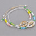 Jewelry WholesaleWholesale acrylic shell colored rice beads hand-woven bohemian anklets JDC-AS-Yiye001 Anklets 益烨 %variant_option1% %variant_option2% %variant_option3%  Factory Price JoyasDeChina Joyas De China