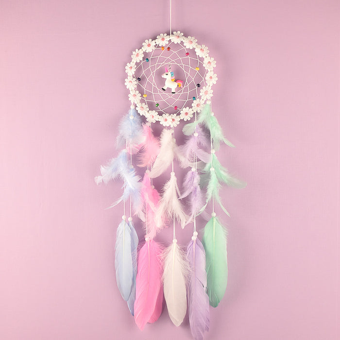 Jewelry WholesaleWholesale Feather Iron Ring Wooden Beads Dreamcatcher MOQ≥2 JDC-DC-MYing001 Dreamcatcher 梦萤 %variant_option1% %variant_option2% %variant_option3%  Factory Price JoyasDeChina Joyas De China