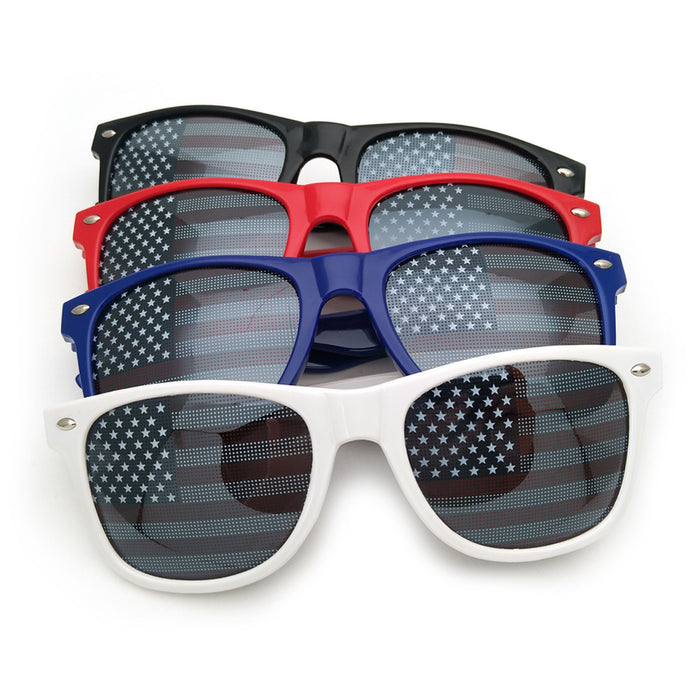 Wholesale 4th of July Independence Day Flag Sunglasses Gift Flag Glasses JDC-SG-ZhuoW001