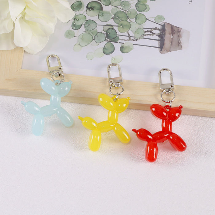 Wholesale Keychains Acrylic Cute Jelly Balloon Dog JDC-KC-YChen009